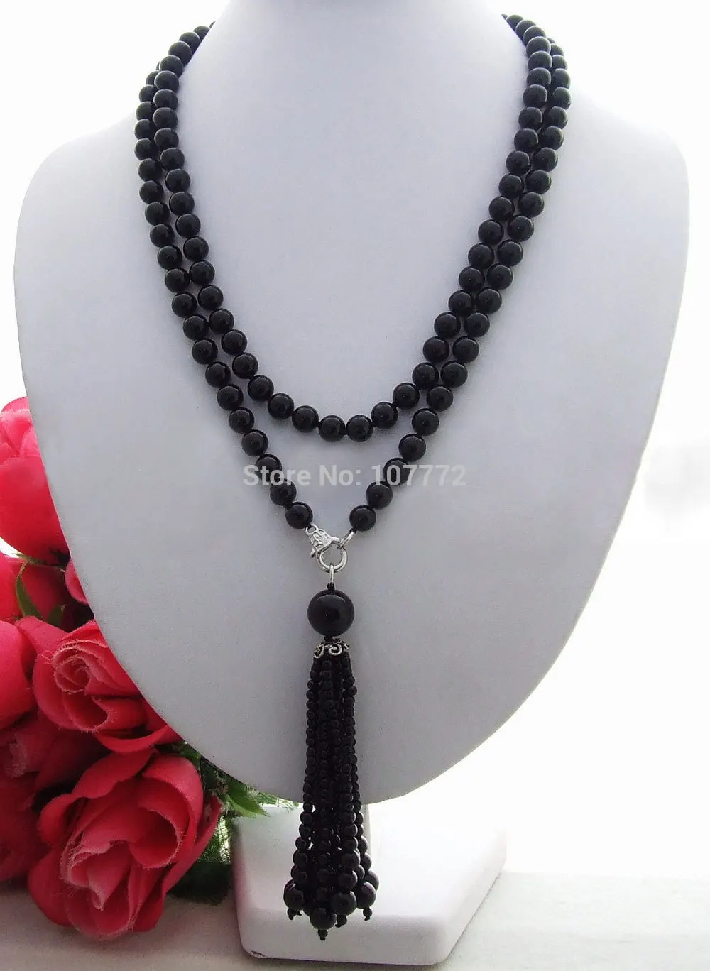 

45" Onyx Long Necklace free shipment