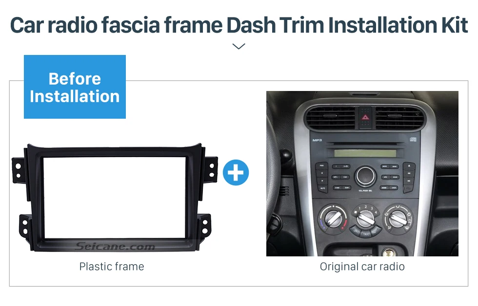 Seicane автомобильный стерео двойной 2Din рамка Установка Панели Отделка ободок комплект для Suzuki Splash 2008- авто радио окруженный комплект тарелок