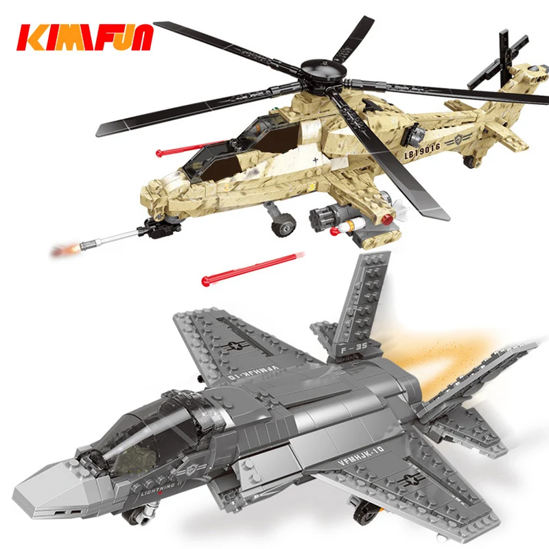 600 шт. + набор F35 Fighter assembly Airplane Model Technic игрушки строительные блоки Наборы