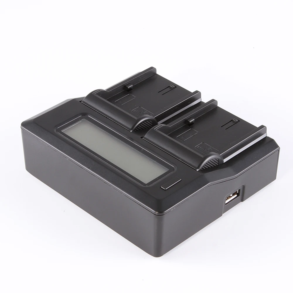 LCD Dual Battery Charger For LP-E6 LC-E6E 7D Mark II 6Da 5DS R 6D 60D 70D R5C R5 R6