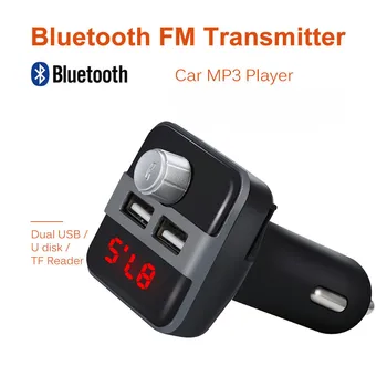 

Wireless Bluetooth Car MP3 Player FM Transmitter Radio LCD 2 USB Hands Call Free Stereo Bluetooth and FM Transmitter Technology