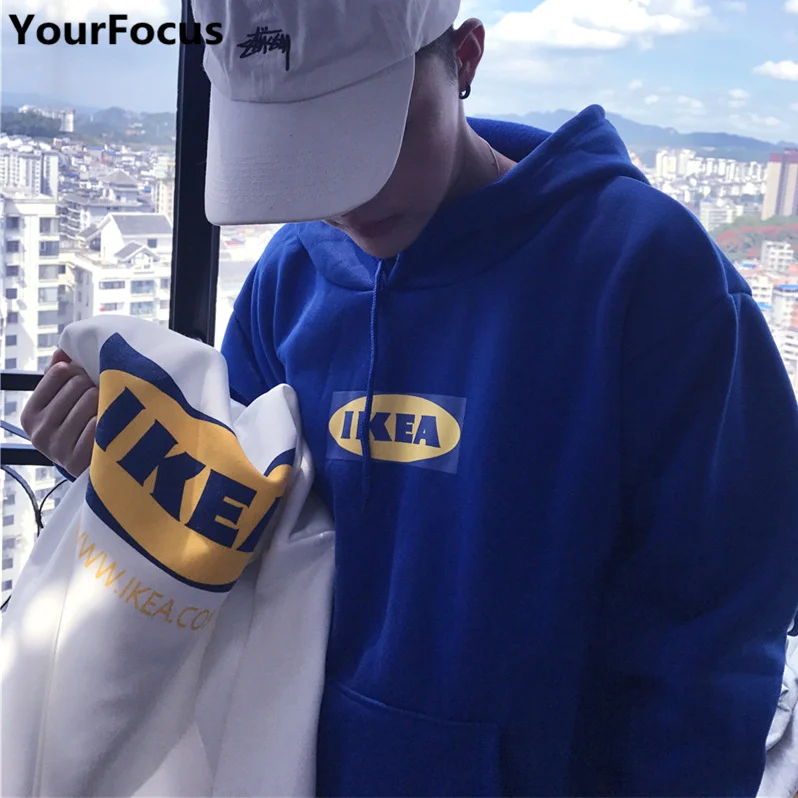 

Harajuku vintage retro korean Japanese style rok letters printing unisex fleece hooded hoodies YQ-799