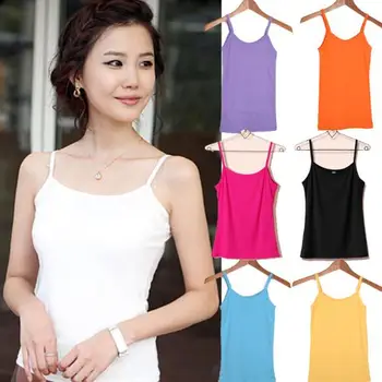 

2019 Hot Sale Sexy Wonen Summer Tops Strap Ladies Camisole Bralette Clubwear Lingerie Underwear 8 Color
