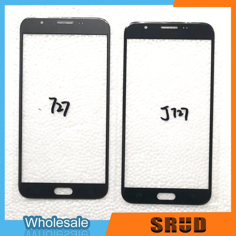 10 шт/партия черное переднее внешнее стекло с OCA ламинированное для samsung Galaxy J727 J737