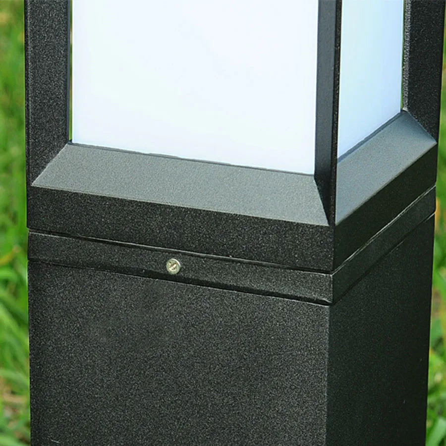 Thrisdar E27 Водонепроницаемый светодиодный светильник для садовой лужайки, современный светильник с колонной для дорожек, напольный светильник для виллы, ландшафтный светильник для лужайки