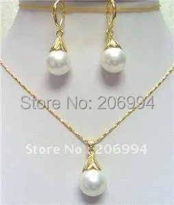 Pretty White S Pearl Earring Pendant Necklace Set Fashion Pretty White S Pearl Earring Pendant Necklace Set Fashion Jewelry