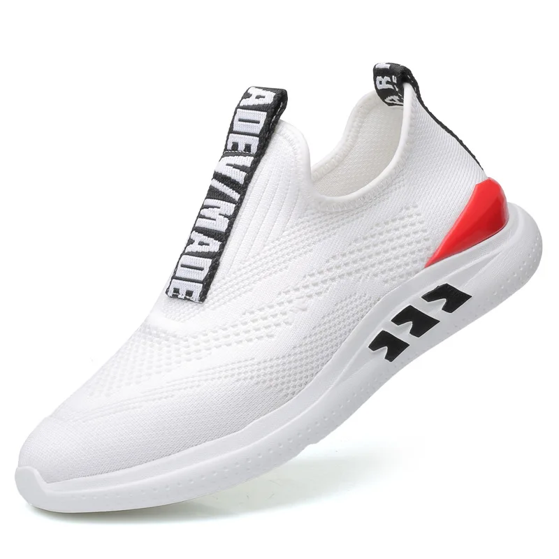 

2019 Spring New Men Shoes Flats White Lazy Shoes Breathable High Quality Casual Shoes Loafers Summer Sports Shoes DA0196