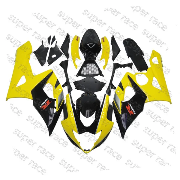 Новый ABS Желтый Черный Обтекателя Кузов Впрыска Комплекты Для 2005 2006 Suzuki GSXR1000 K5|kit