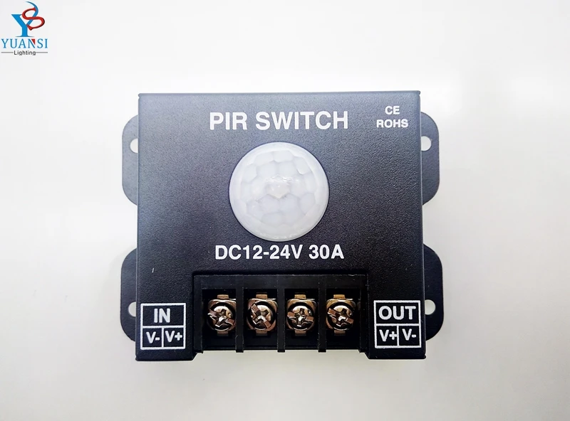 

PIR Switch Controller DC12-24V 30A 360W/720W For Single Color Led Strip