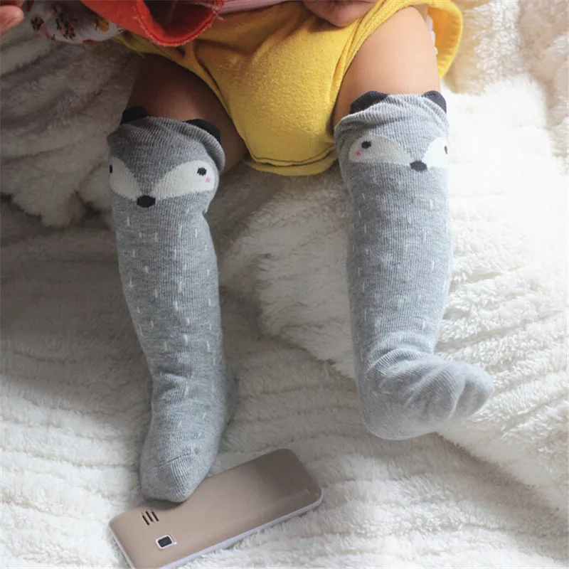 1 пара Детские хлопковые гетры для ползания с рисунком лисы|leg warmers|kids leg warmersleg warmers