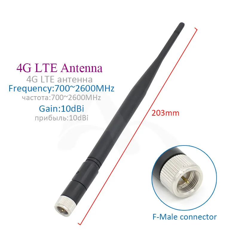 10dBi indoor antenna 700-2600Mhz antenna with F male connector