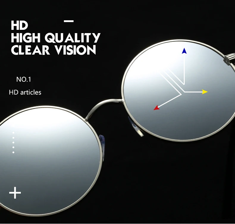 best sunglasses for big nose BOYSEEN Vintage Round Sunglasses Women Reflective Sun glasses Female Women's Shades Brand Designer lunette de soleil UV400 601 designer sunglasses for women