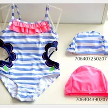 Детский купальник для девочек, купальник принцессы, купальник с фиолетовыми цветами для девочек 1-14 лет