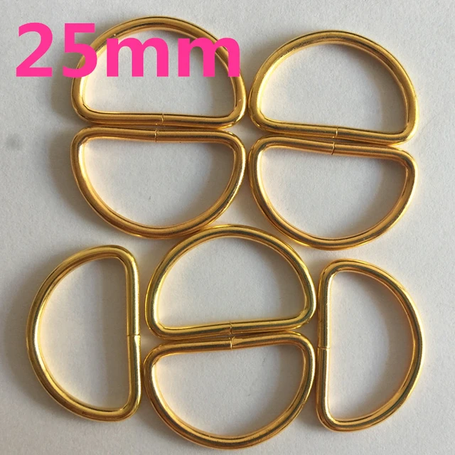 15 Pieces Gold Purse Chain Strap and D Ring Rivets Flat Purse Strap  Extender Metal Ball