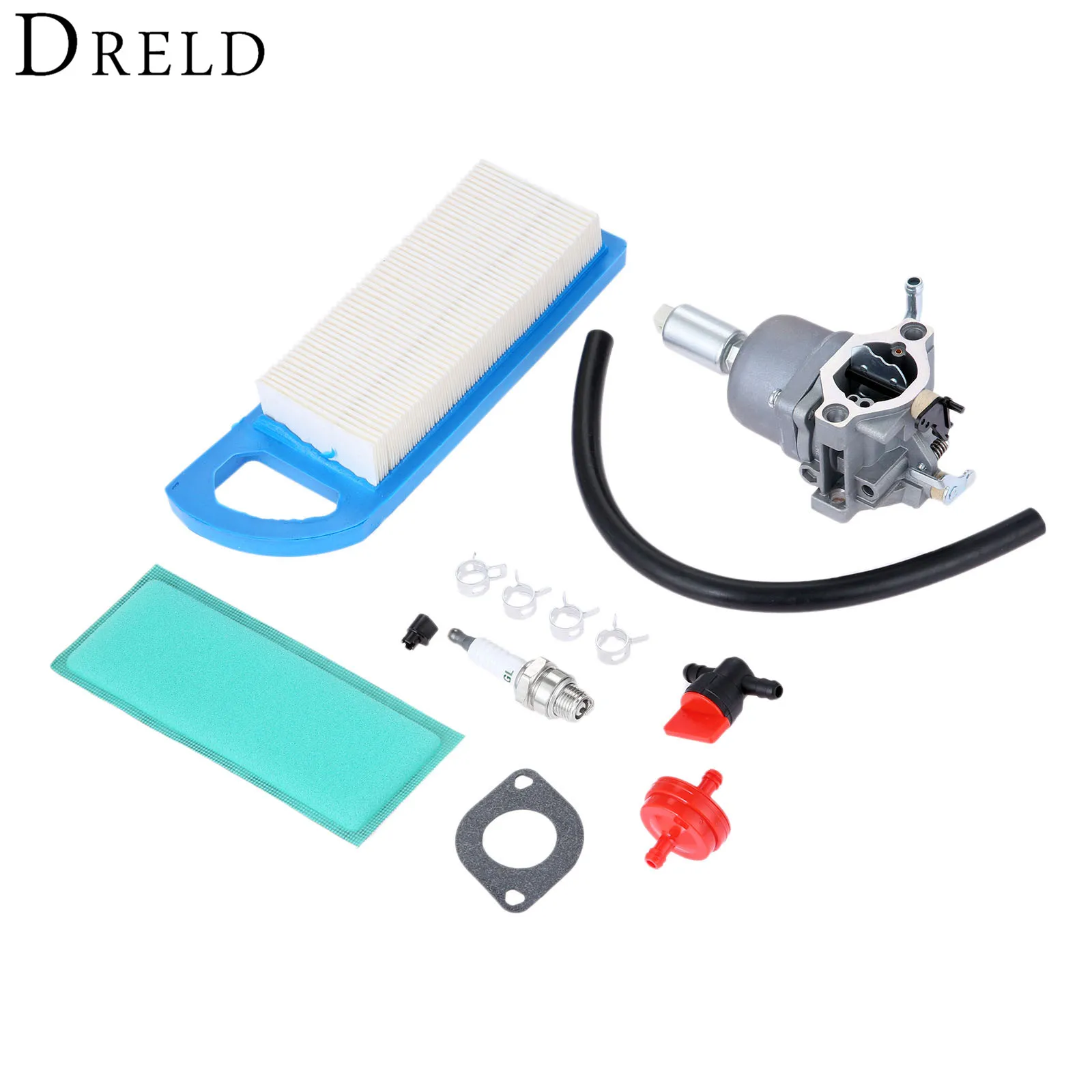 DRELD Chainsaws Carburetor Air Filter Tune up Kit for BRIGGS & STRATTON 594601 796587 591736 Trimmers Cutter Carb Garden Tools DRELD Chainsaws Carburetor Air Filter Tune up Kit for BRIGGS & STRATTON 594601 796587 591736 Trimmers Cutter Carb Garden Tools