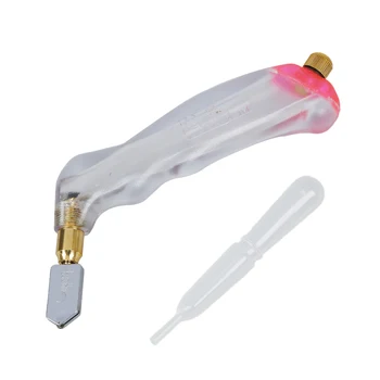 

SHGO HOT-Oil Feed Pistol Grip Stained Glass Cutter Cutting Tool