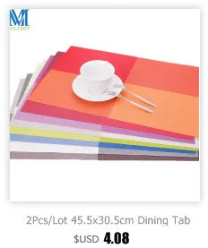 1 шт. 38 см салфетки для круглого стола 6 цветов коврики для обеденного стола Пластиковые термостойкие
