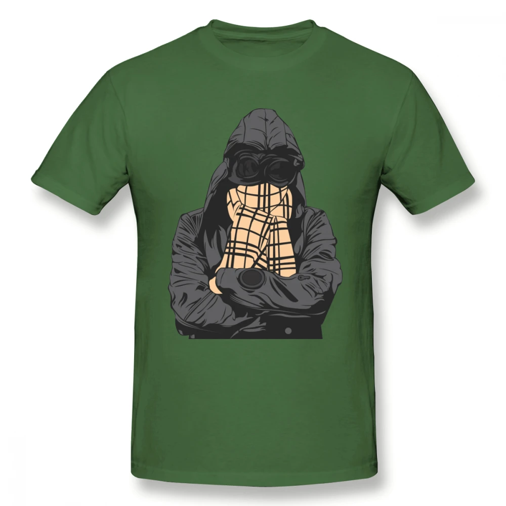 Hooligan Футболка Повседневная футболка с коротким рукавом Милая футболка с принтом Лето 100 хлопок мужская футболка плюс размер - Цвет: Army Green