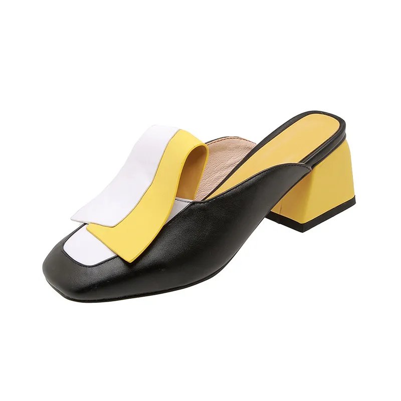 ASUMER/ г. Новые сандалии женская обувь на высоком квадратном каблуке летние босоножки разных цветов женские сабо Большие размеры 34-45