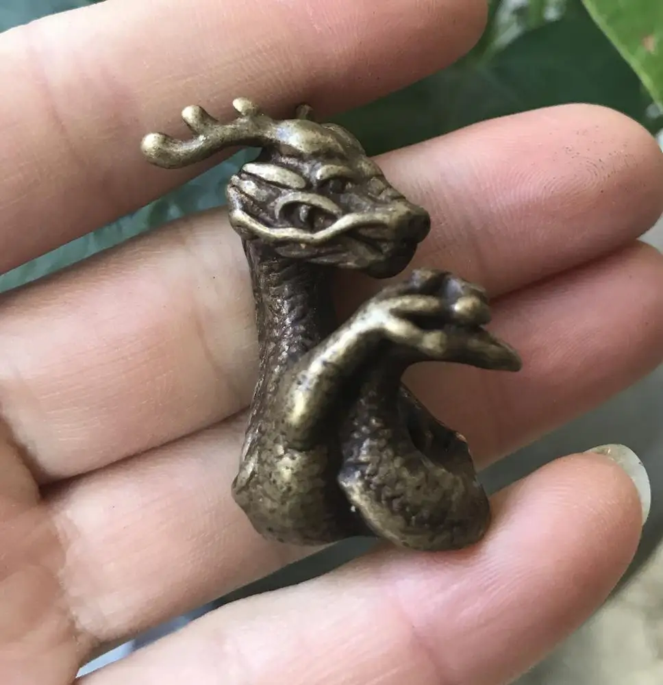 

Tibet 100% Pure Copper Chinese Zodiac Lucky Dragon Amulet Pendant Necklace