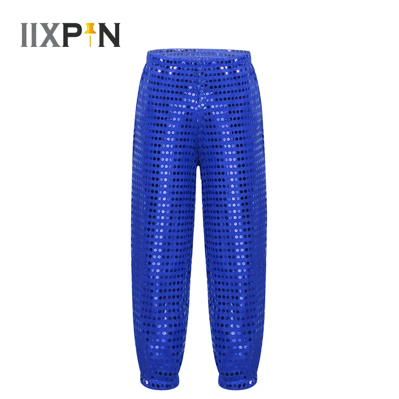 

Kids Boys Girls Jazz Dance Hip hop Costume Shiny Sequins Dance Pants Trousers for Hip-hop Jazz Stage Performance Street Dancing