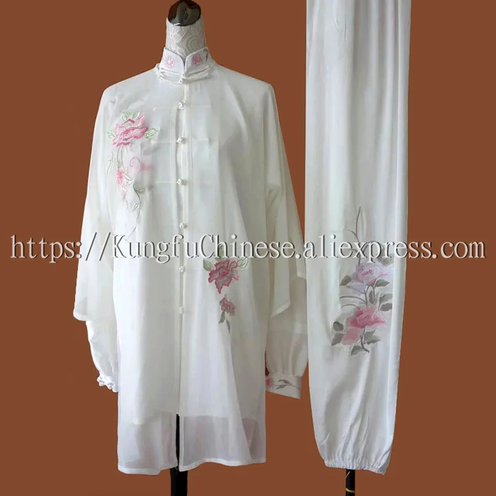 

Customize Tai chi clothing kungfu uniform taiji clothes three piece suit  shawl embroidery for women men kids girl boy children