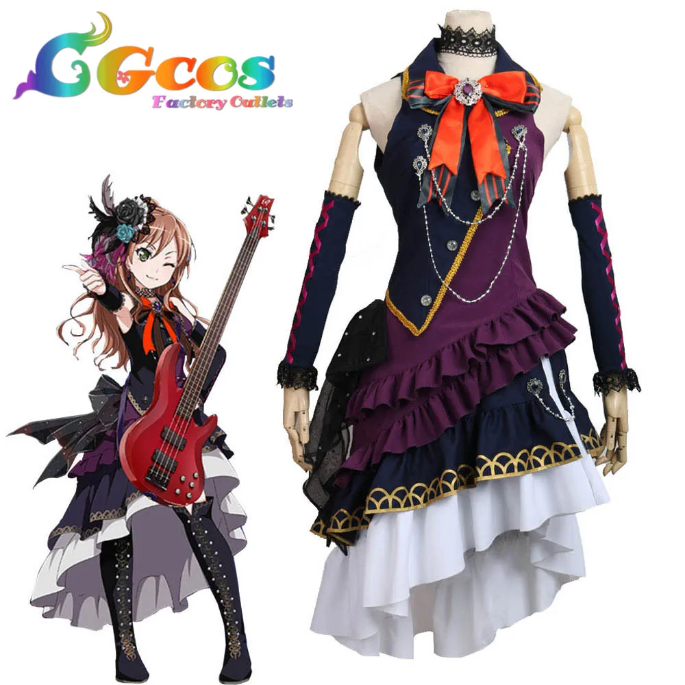 

CGCOS Free Shipping Cosplay Costume COS BanG Dream ! BLACK SHOUT Roselia Imai Lisa Uniform Halloween Christmas Party Anime