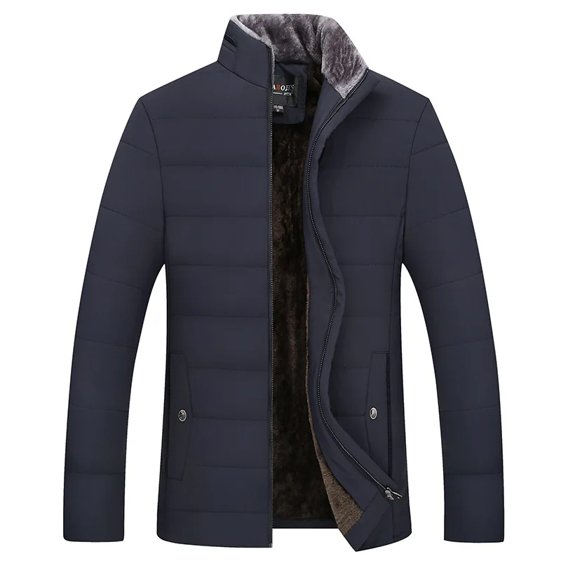 2018 الشتاء جديد زائد حجم الوقوف طوق فيستي أوم Hiver نوعية جيدة سميكة الشتاء معطف الرجال