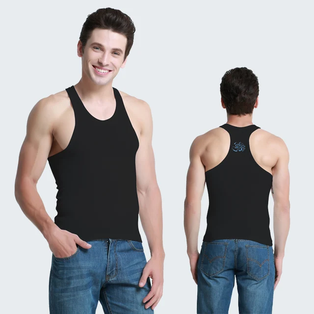 Free shipping 2015Summer Men Cotton Gym Tank Top Sleeveless Tops for