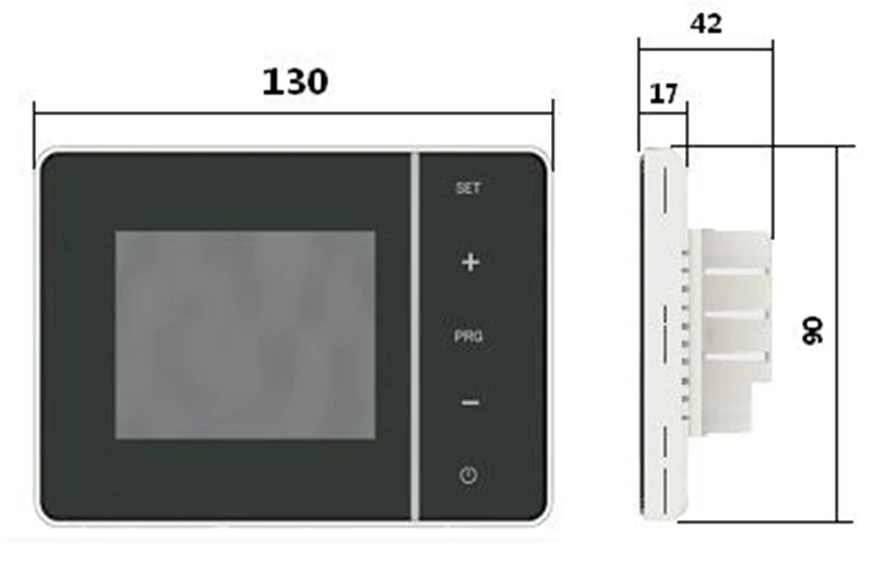 110V 230V Тапочки с вышитым узором в виде оленей большой ЖК-дисплей Дисплей программируемый термостат для окружающей среды Температура контроллер с градусов по Фаренгейту
