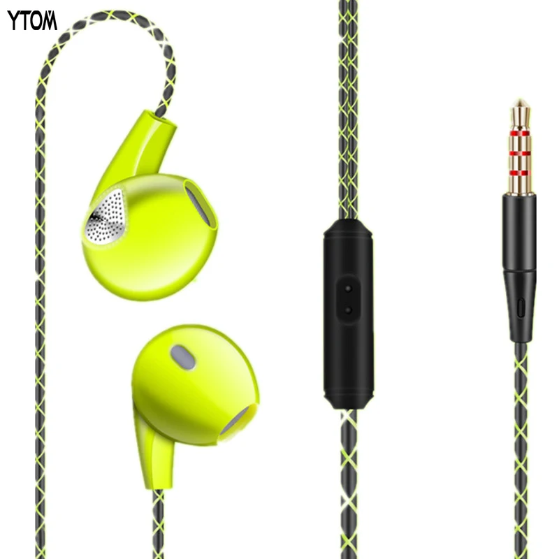 YTOM YT06 Jack Bass Wired Earphones for Phone with Mic Microphone In