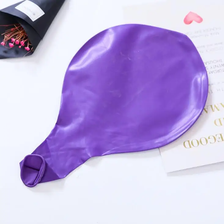 1 шт. черный Круглые латексные шарики 36 дюймов 90 см большой воздушный шар одежда для свадьбы, дня рождения украшения надувной воздушный шар - Цвет: Purple