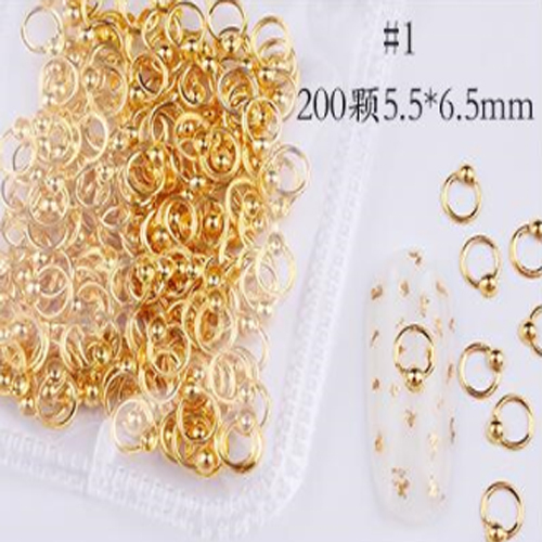 Mixed 3D DIY Hollow Metal Frame For Nail Art Decor Geometry Golden Tips DIY Nail Art Tools Fashion Nail Studs P3R#