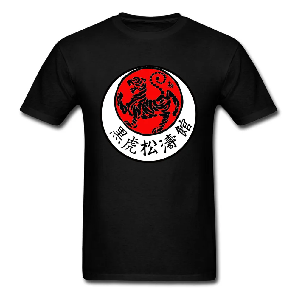 Cool Men Top T-Shirts Good Quality Shotokan Karate T Shirt For Men Black Tiger Graphic Tee Shirts Custom Crazy Family Tshirt