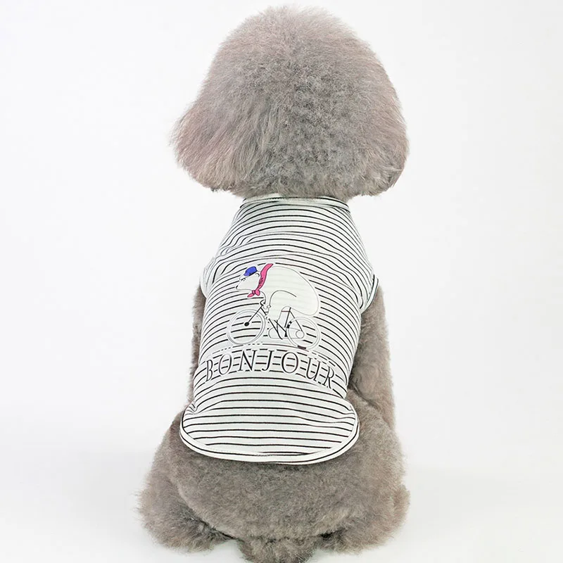 

2019 Summer Pet Clothing Cartoon Dog Cat Vest Clothes Casual Printed Pet Kitty Puppy Shirt Cotton T-shirt for Cats S M L XL 2XL