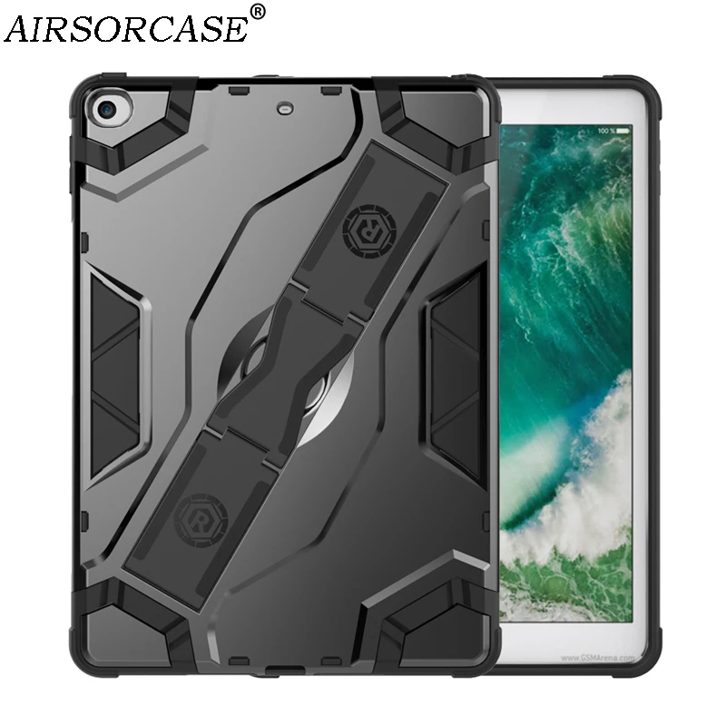 

9.7'' for iPad 9.7 (2017) Tablet Case for iPad 9.7 (2018) Protective Cover Hard PC & Soft TPU Hybrid Armor Kickstand Back Cover