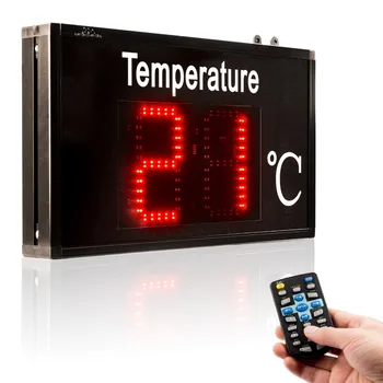 Thermometer industrial Temperature display large-screen high-precision LED display for Factory workshop lab warehous greenhouse rs485 factory workshop production line display led digital tube screen plc communications modbus custom