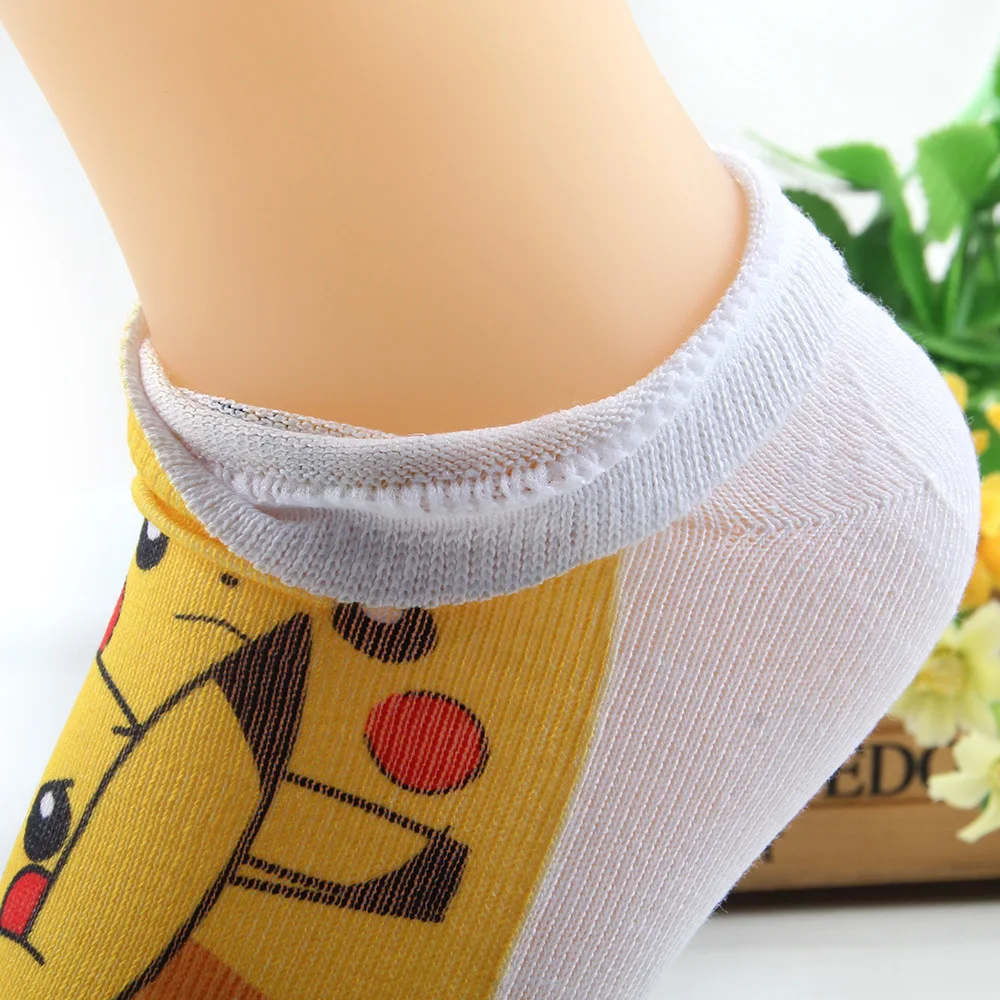 3 пар/лот, Новое поступление, милые носки Пикачу, детские короткие носки с 3D принтом для мальчиков и девочек Новые повседневные носки