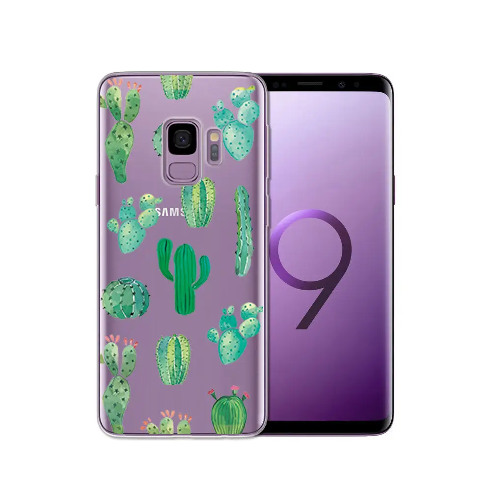 Painted Fundas FOR Samsung Galax s5 S6 S7 S8 S9 Soft TPU Phone Cover FOR Samsung S6 edge S8 Plus S9 Plus Clear Silicone cases (1)