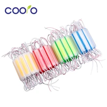 Впрыска COB Светодиодный модуль DC12V водонепроницаемый рекламный дизайн светодиодный модуль Красочный Светодиодный светильник с подсветкой канал письмо 20 шт./лот