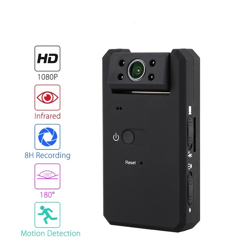 

MD90 Mini Camera Full HD 1080P camcorder Mico Camera Infrared Night Vision DVR 180 Degree WIde View DV Version Outdoor Cam