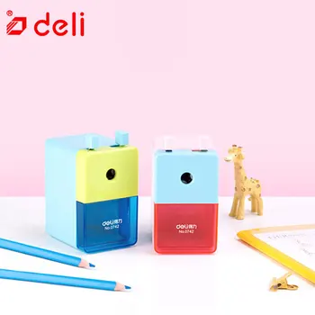 

Deli Kawaii Stationery Pencil Sharpeners Cute School Supplies blue pink kawaii Pencils Cutter Mechanical Pencil Sharpener 0742