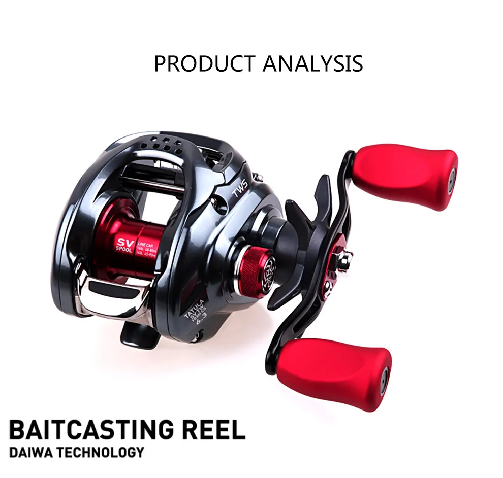 DAIWA, новинка, TATULA SV TW CS 103H 103HL, катушка для baitcasing 6+ 1BB 200 г, Макс., 6 кг, TWS SV, катушка для морской рыбалки