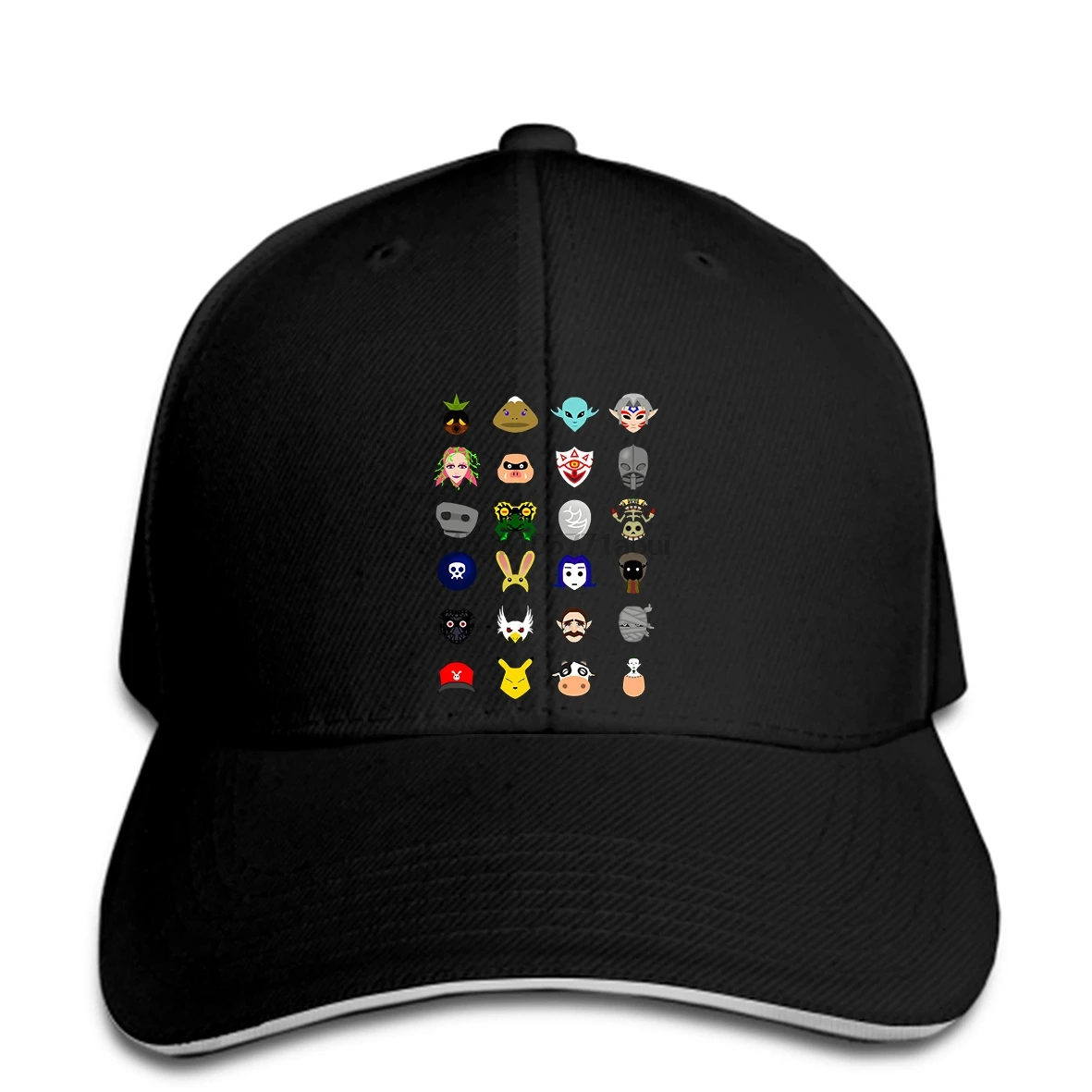 

Baseball cap 2019 Name Brand The Legend of Zelda Majoras Mask Camisetas Men Print hat Skull Kid Paint uomo Male Kanye West
