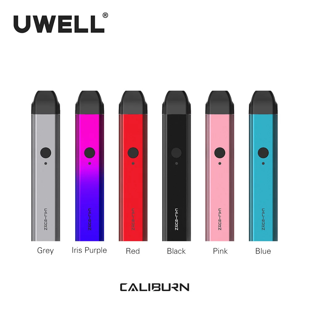 Günstig Auf Lager!!! UWELL Caliburn Tragbare System Kit 2ml Pod Patrone 11W 520mAh Elektronische Zigarette Kit Vape Pod