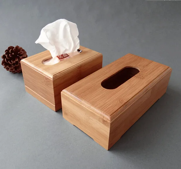 Бамбуковая коробка для салфеток большое пространство вешалка для полотенец для туалета спальня дома автобумага полотенца коробка
