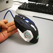 Акция, профессиональная игровая мышь для геймера, 6D, 3200 dpi, регулируемая Проводная оптическая светодиодный мышь, USB кабель, компьютерная мышь для ноутбука, ПК U