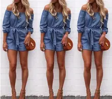 Off Shoulder Mini Playsuit One word collar solid color jumpsuit Ladies Summer Shorts Jumpsuit palazzo mujer jumpsuit Off Shoulder Mini Playsuit One word collar solid color jumpsuit Ladies Summer Shorts Jumpsuit palazzo mujer jumpsuit