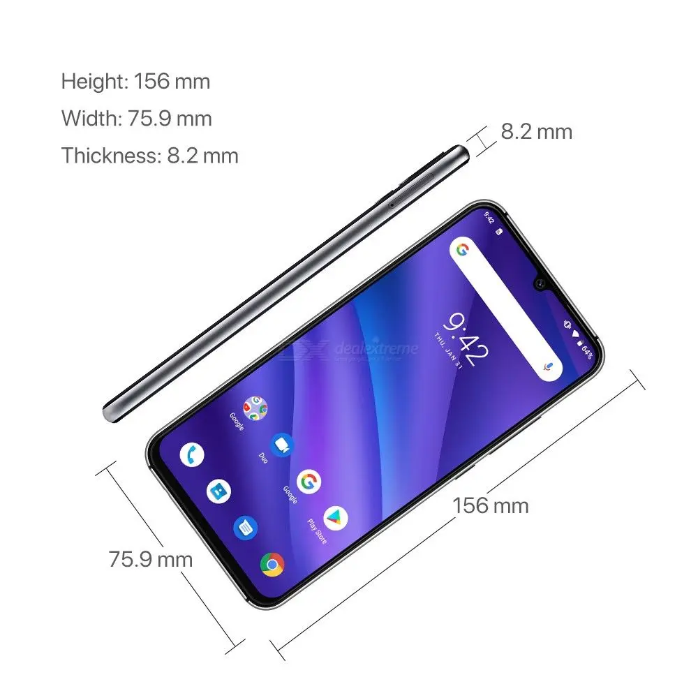 UMIDIGI A5 PRO Android 9.0 Octa Core 32GB 6.3' FHD+ Waterdrop 16MP Triple Camera Dual 4G  4150mAh 4GB RAM 4G Celular Smartphone