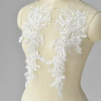 

shiny Sequin patch sewing on lace material 2019 NEW wedding patches for clothing flowers off white 10 pieces/lot!